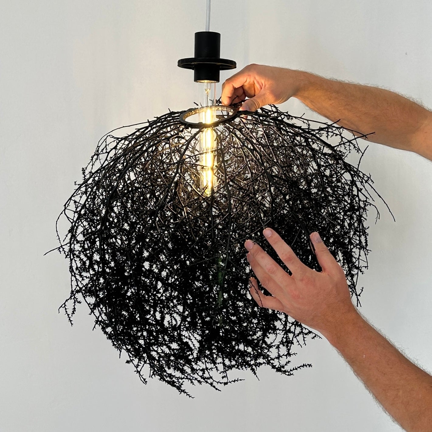 Texas Tumbleweed Pendant - Black