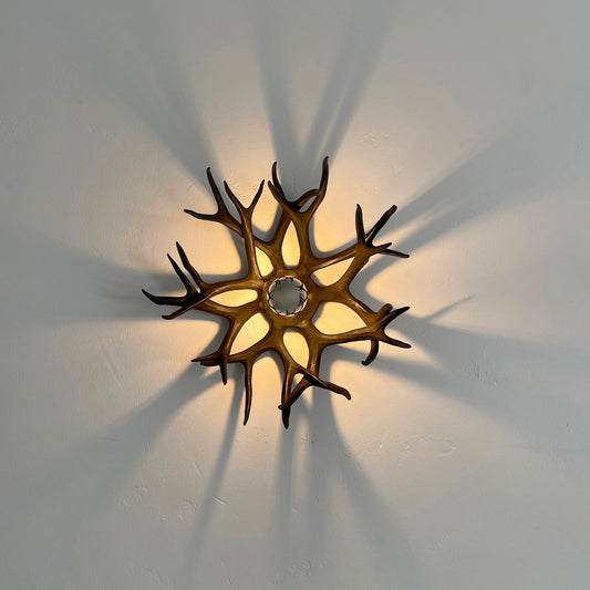Antler Bowl Sconce