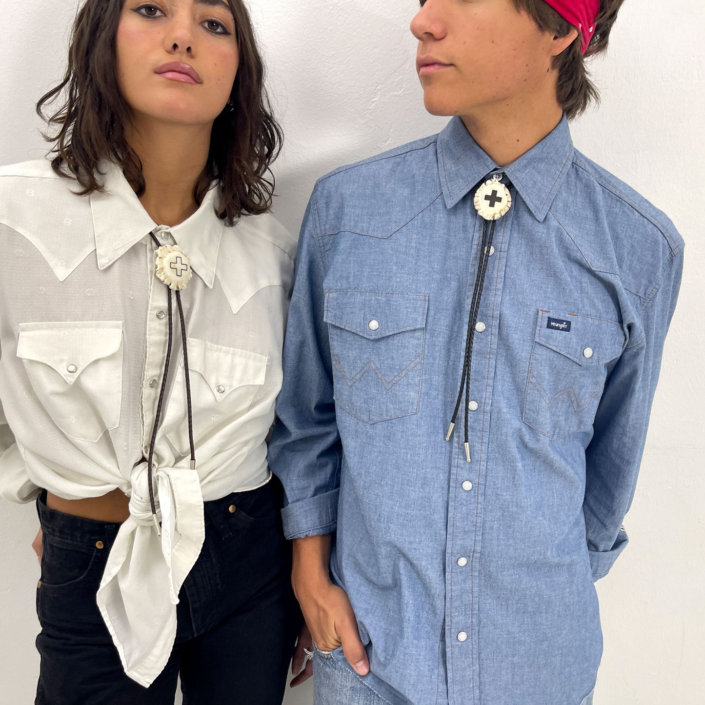 Bolo Tie - Deer Antler Rosette - Custom Laser Etched