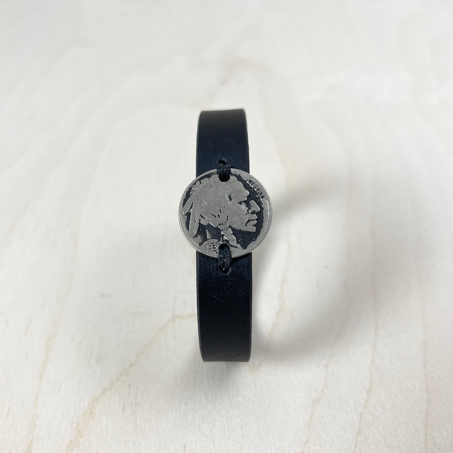 Indian Head Nickel Wristband - Single Wrap