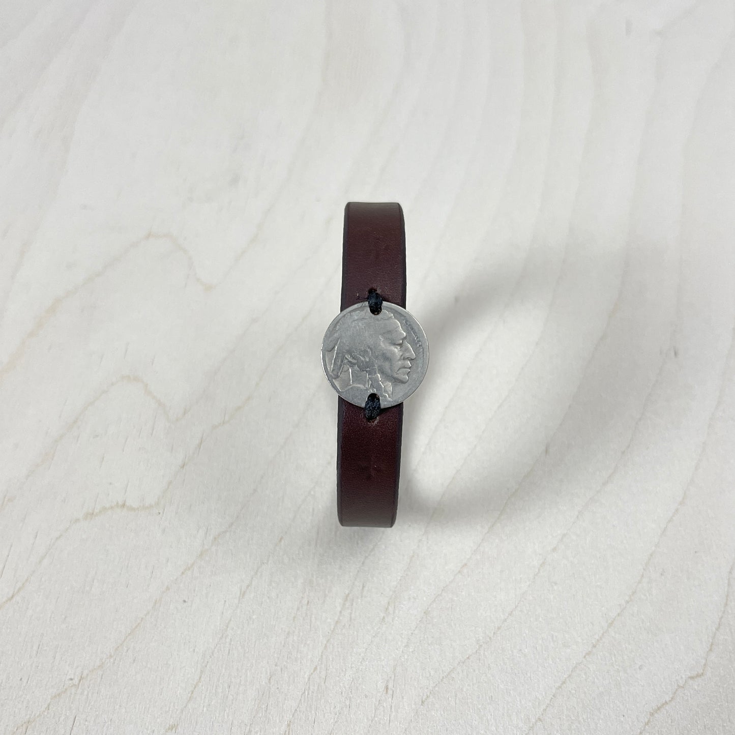 Indian Head Nickel Wristband - Single Wrap