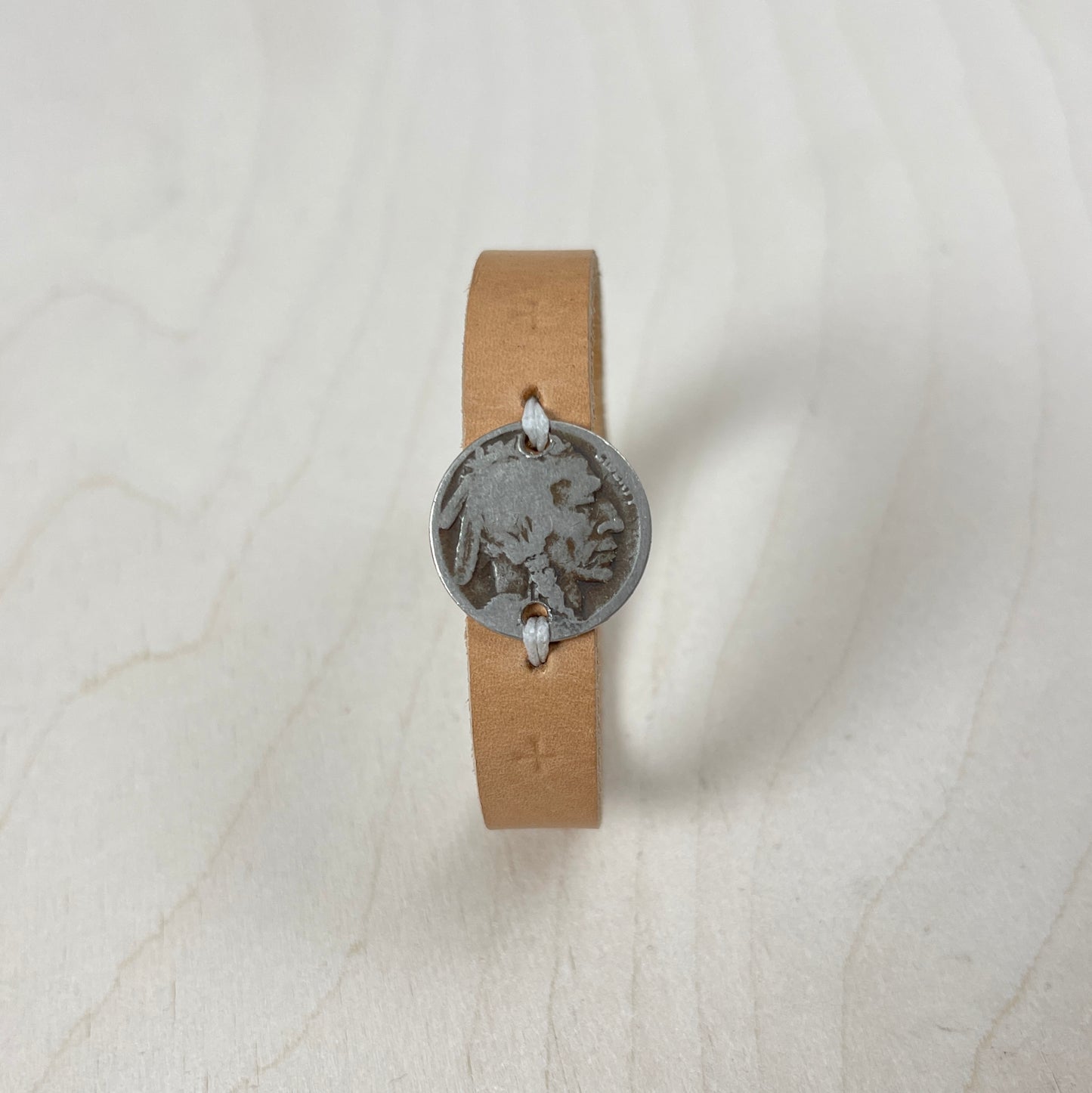 Indian Head Nickel Wristband - Single Wrap